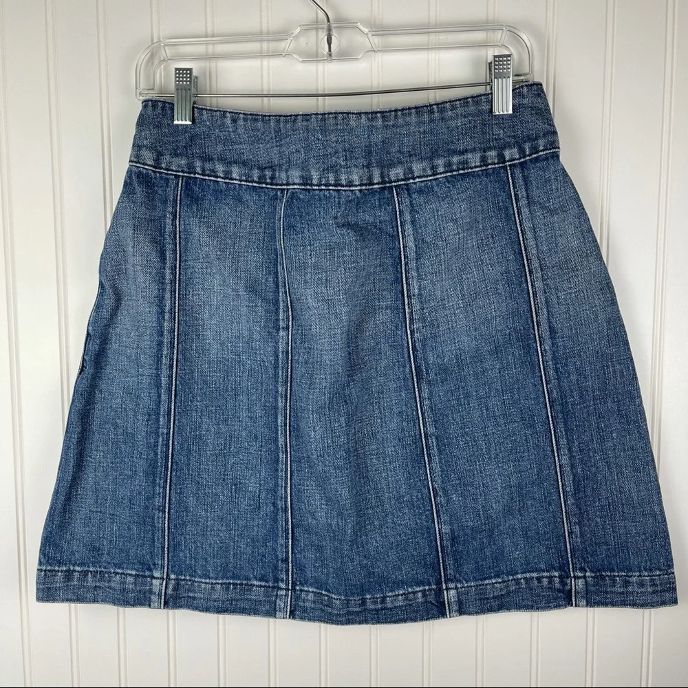 Frame Denim Le Panel Denim Mini Skirt Georgetown 29